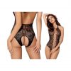 Crotchless Teddy B113 Black