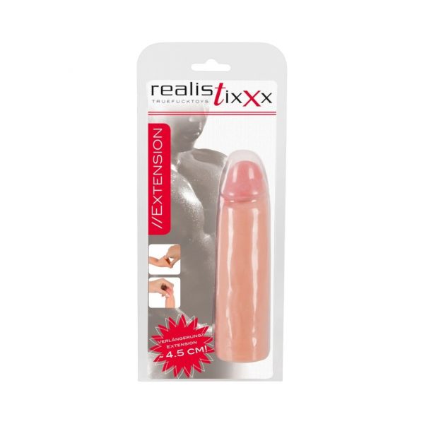 Realistixxx Extension 4,5 cm penio žiedas 2 Realistixxx Extension 4,5 cm penio mova