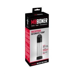 Calexotics Mister Boner Waterproof Automatic Pump penio, Vaginos pompos 1 Mister Boner Waterproof Automatic Pump penio pompa