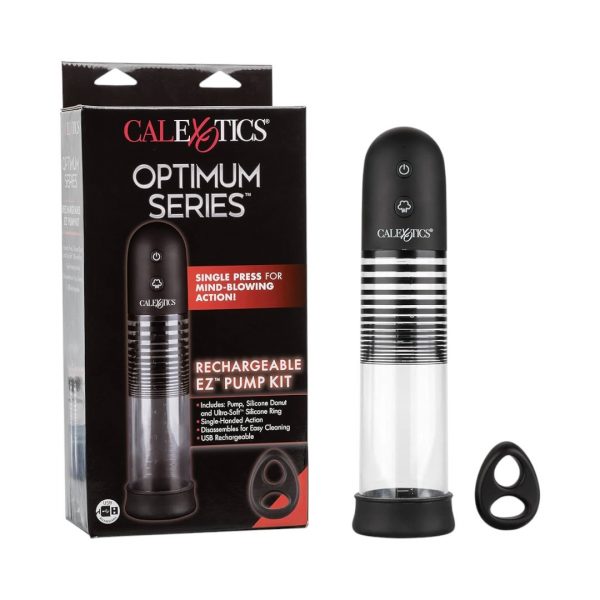 Calexotics Optimum Series Rechargeable EZ Pump Kit penio, Vaginos pompos 1 Optimum Series Rechargeable EZ Pump Kit penio pompa