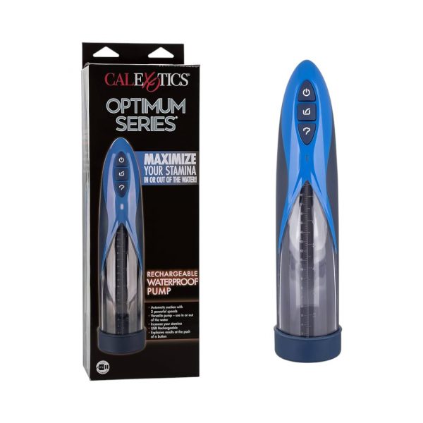 Calexotics Optimum Series Rechargeable Waterproof Pump penio, Vaginos pompos 1 Optimum Series Rechargeable Waterproof Pump