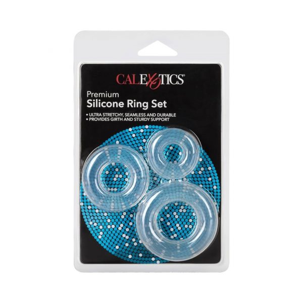Calexotics Silicone Ring Set penio žiedas 1 calexo tics silicone ring set penio žiedų rinikinys