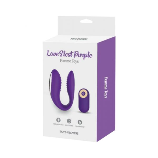 Toyz4Lovers Love Nest Purple Femme Toys vibratorius 1 toyz4lovers love nest purple femme toys porų vibratorius