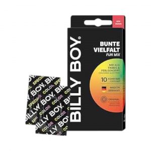 Billy Boy Blilly Boy Fun Mix 10 vnt. prezervatyvai Blilly Boy Fun Mix 10 vnt. prezervatyvų dėžutė