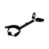 Costrittivio Bondage Back Restraint+gag Black burnos kaištis ir antrankiai