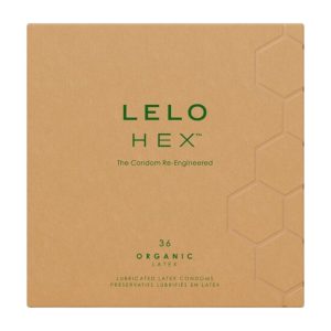Lelo HEX Organic 36 vnt prezervatyvai 1 Lelo HEX Organic 36 vnt