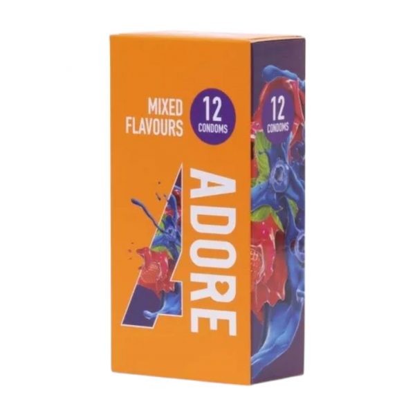 Pasante Adore Flavours (12 vnt.) prezervatyvai Pasante_Adore_Flavours