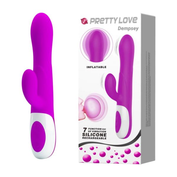 Pretty Love Dempsey Inflatable Rabbit Vibrator vibratorius 1 Pretty_Love_Dempsey_Inflatable_Rabbit_Vibrator_Dezute
