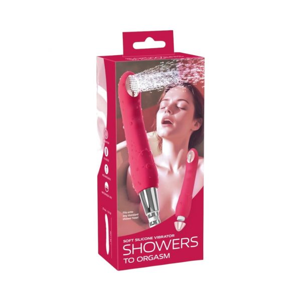 Showers To Orgasm Soft Silicone Vibrator vibratorius 1 Showers To Orgasm Soft Silicone Vibrator