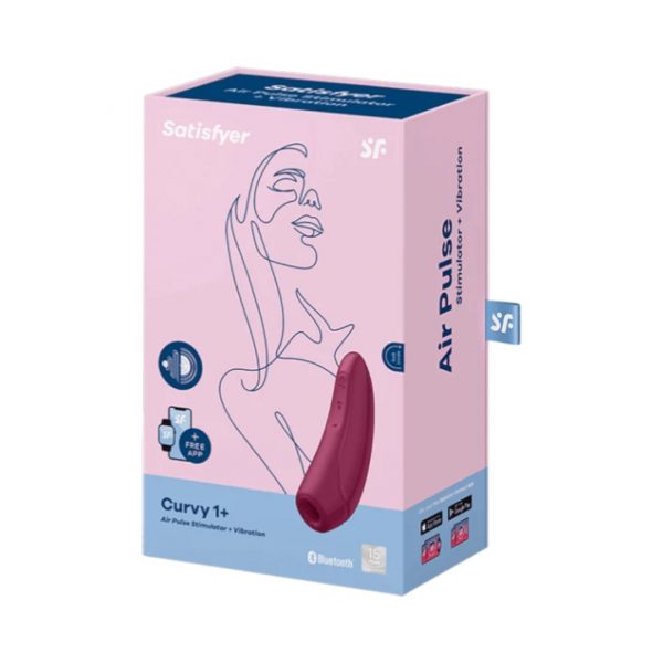Curvy 1+ klitorio stimuliatoriai 1 satisfyer curvy 1+