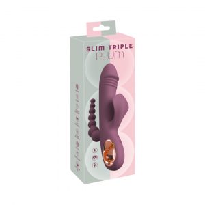 You2Toys Slim Triple Plum vibratorius 1 you2toys Slim Triple Plum vibratorius