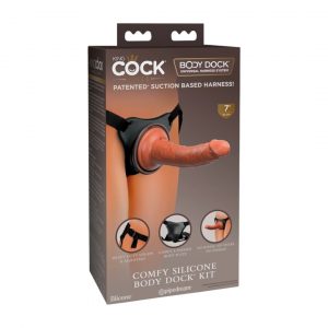 King Cock Elite Comfy Silicone Body Dock Kit strap on rinkiniai 1 Comfy_Silicone_Body_Dock_Kit_Dezute