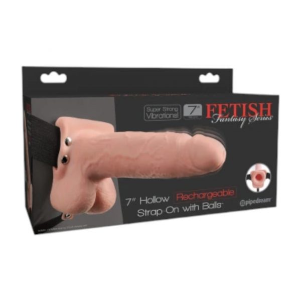 Fetish Fantasy 7 Hollow Rechargeable strap on 2 Fetish Fantasy 7 Hollow Rechargeable