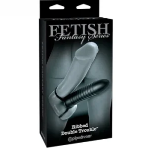 Fetish Fantasy Ribbed Double Trouble analinis žaislas 1 Fetish Fantasy Ribbed Double Trouble Dezute