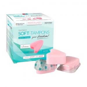 JoyDivision Soft Tampons 3 vnt. menstruacinės taurelės ir tamponai JoyDivision Soft Tampons 3 vnt tamponų dėžutė