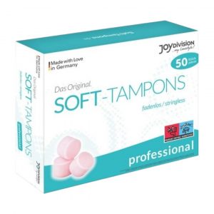 JoyDivision Tampons Professional 50 vnt. menstruacinės taurelės ir tamponai 1 JoyDivision Tampons Professional 50 vnt tamponų dėžutė