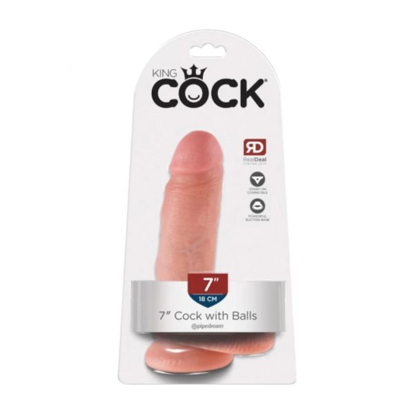 King Cock With Balls Nr. 7 dildo, falo imitatorius 1 King Cock With Balls Nr.7 Dezute