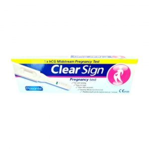 Pasante Clear Sign 1 x hCG nėštumo testai Pasante Clear Sign 1 x hCG nėštumo testas