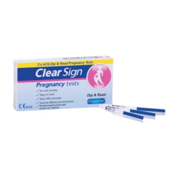 Pasante Clear Sign hCG 3 vnt. nėštumo testai Pasante Clear Sign hCG nėštumo testas