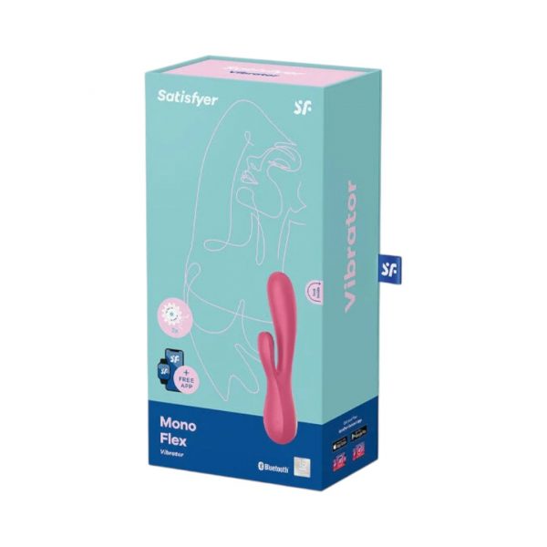 Satisfyer Mono Flex rabbit vibratoriai 1 Satisfyer Mono Flex vibratorius kiškutis
