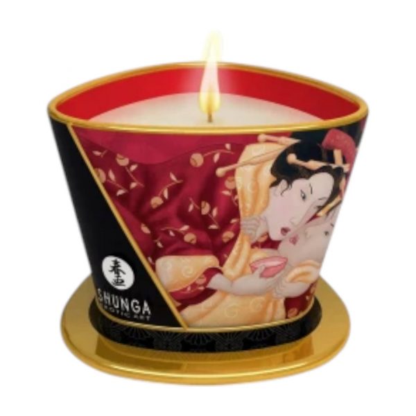 Shunga Massage Candle Romance Wine masažo žvakės Shunga Massage Candle Romance Wine masažo žvakė