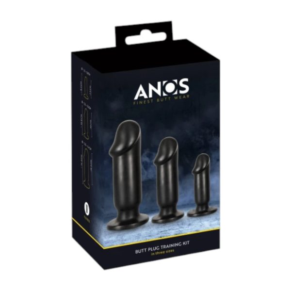 Anos Butt Plug Training Kit analinis žaislas 1 Anos Butt Plug Training Kit analinių kaiščių rinkinys
