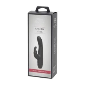Fifty Shades of Grey Greedy Girl Slimline Rabbit Vibrator vibratorius 1 Fifty Shades of Grey Greedy Girl