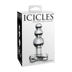 Icicles Nr.47 analinis žaislas 2 Icicles Nr.47 stiklinis analinis plugas