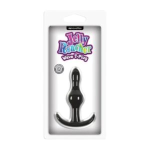 Jelly Rancher Wave T-Plug analinis žaislas 1 Jelly Rancher Wave T-Plug bangelėmis profiliuotas analinis plugas