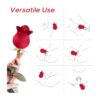 ARMONY Rose Vibrator Red – rožės formos klitorio vibratorius iš arti