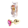 B – Series HeavyFun Gold Heart PLUG- Pink analinis žaislas HeavyFun Gold Heart PLUG – Pink – auksinės spalvos analinis kaištis su rožine širdelės akute B – Series HeavyFun Gold Heart PLUG- Pink analinis žaislas HeavyFun Gold Heart PLUG – Pink – auksinės spalvos analinis kaištis su rožine širdelės akute