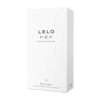Lelo Hex Original 12 vnt. prezervatyvai LELO HEX Original – prezervatyvų pakuotė su šešiakampiu dizainu iš arti