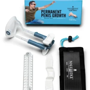 Male Edge Basic Kit penio, vaginos pompa Male Edge Basic – tvirtinimo dirželis/kilpa ir teleskopiniai strypai, detalus vaizdas