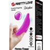 Pretty Love Honey Finger vibratorius 1 Pretty Love Honey Finger – piršto vibratorius iš arti, silikoninis korpusas