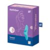SATISFYER – TEASER FINGER VIBRATOR BLUE LIGHT vibratorius 1 Satisfyer Teaser Finger Vibrator Blue Light – piršto klitorio vibratorius iš arti
