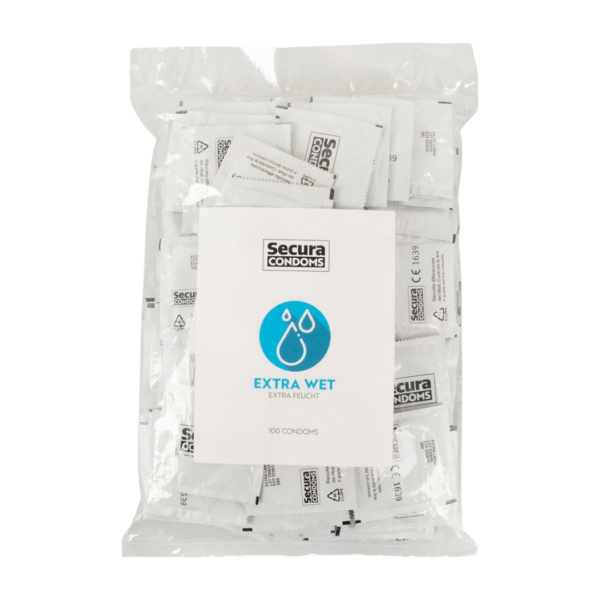 Secura Extra Wet 100 vnt. prezervatyvai Secura Condoms Secura Extra Wet 100vnt.