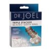 Calexotics Triple Stacker Girth Ring Transparent 1 CalExotics Triple Stacker Girth Ring – skaidrus trijų sluoksnių varpos žiedas, vaizdas iš arti