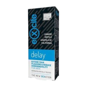 Exite Delay 20 ml afrodiziakai Exite Delay 20 ml – uždelsimo gelio pakuotė