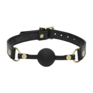 Fifty Shades Of Grey Jaw Bound To You “Fifty Shades of Grey Bound To You Ball Gag – juodas kamštis su auksinėmis sagtimis”