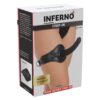 Hidden Desire Thigh Strap-On – šlaunies diržų tvirtinimas su paminkštintu pagrindu, juoda