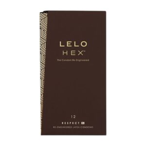 LELO – HEX CONDOMS RESPECT XL 12 VNT 2 LELO HEX Respect XL 12 vnt - XL prezervatyvų dėžutė su heksagonine struktūra