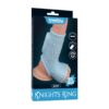 Lovetoy Vibrating Drip Knights Ring – vibruojantis varpos žiedas su kapšelio mova, juodas