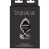 Taboom Butt Plug With Diamond Jewel M Black – vidutinio dydžio juodas plugas su „deimantu“, vaizdas iš arti