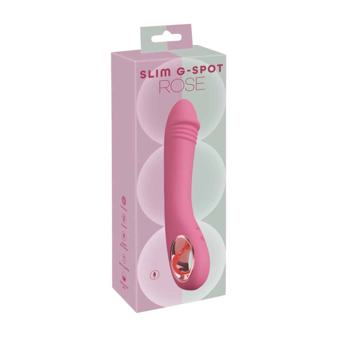 You2Toys Slim G-Spot Rose 1 Slim G-Spot Rose – siauras rožinis G-taško vibratorius You2Toys Slim G-Spot Rose 1 Slim G-Spot Rose – siauras rožinis G-taško vibratorius
