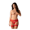 Obsessive Catia Garter Belt & Thong kelnaitės ir stringai 1 aliosa garter belt s/m keliaraistis