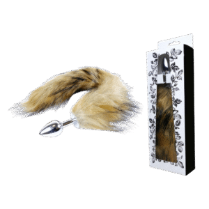Boss Series Fox Tail Plug Brown analinis žaislas 1 Plug-Fox TAIL- Brown XL analinis kaistis