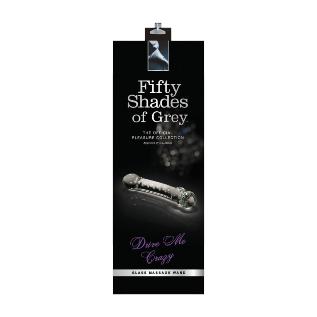 Fifty Shades of Grey Drive Me Crazy 1 „Fifty Shades of Grey Drive Me Crazy stiklinis dildo iš oficialios kolekcijos“ Fifty Shades of Grey Drive Me Crazy 1 „Fifty Shades of Grey Drive Me Crazy stiklinis dildo iš oficialios kolekcijos“