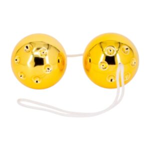 Gold Duo Kegel Balls „Gold Duo Kegel Balls - dvigubi kėgelio kamuoliukai moterims“