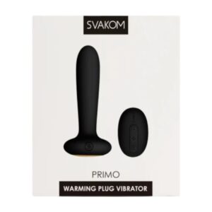 Svakom Primo Warming Plug Vibrator 1 „Svakom Primo Warming Plug Vibrator vibruojantis analinis kaištis su šildymu“