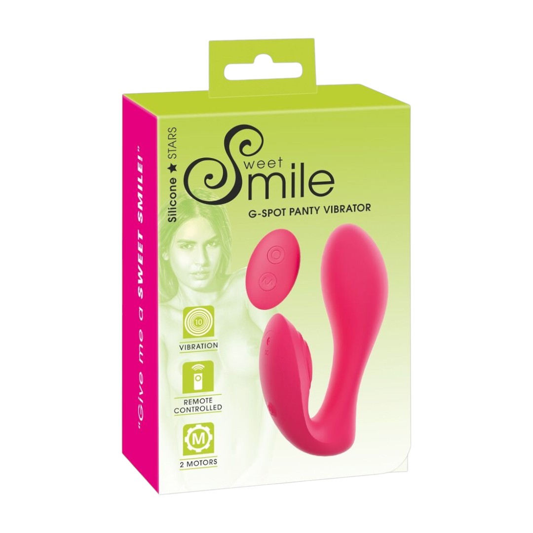 Sweet Smile G-Spot Panty Vibrator 1 „Sweet Smile G-Spot Panty Vibrator kelnaičių vibratorius G taško ir klitorio malonumui“ Sweet Smile G-Spot Panty Vibrator 1 „Sweet Smile G-Spot Panty Vibrator kelnaičių vibratorius G taško ir klitorio malonumui“